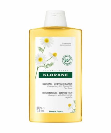 Klorane – Shampoing Reflets Blonds à la Camomille cheveux blonds à châtains – Éclaircissant 400 ml