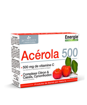 3Chenes Acerola 500mg Boite de 24 comprimés