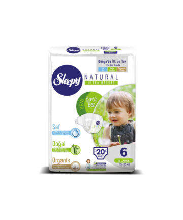 Sleepy Natural 6, Couches Taille X-large 15-25kg/20pcs