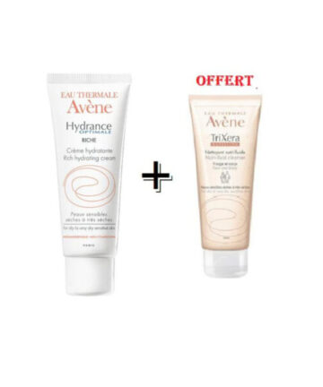 Avene Hydrance Uv Riche Creme Hydratant 40ml+Av Trixera Nettoyant Pack