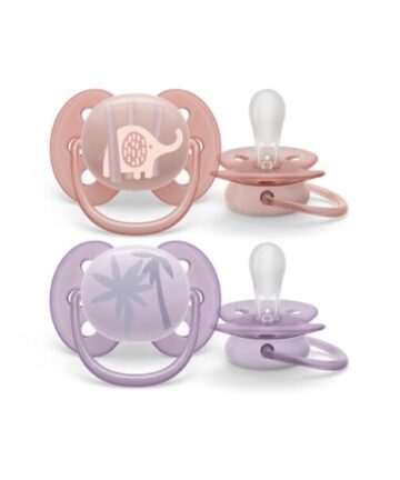 Avent 2 Sucette Ultra Soft 0-6m Girl Scf091/09