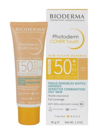 Bioderma Photoderm Cover Touch Teinte Claire spf50+ Peaux sensibles mixtes à grasses 40g