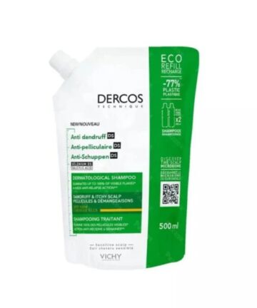DERCOS TECHNIQUE ECO-RECHARGE SHAMPOOING ANTIPELLICULAIRE DS – CHEVEUX NORMAUX A SEC
