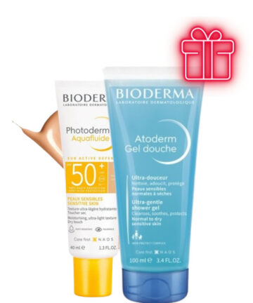 Bioderma – Photoderm Max Aquafluide Claire Spf 50 + Atoderm Gel 100ml Offert