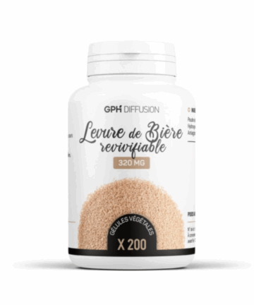 GPH Diffusion Levure de Biere Revivifiable 200 Gelules