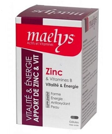 Maelys Zinc et Vitamines B -30 Gélules