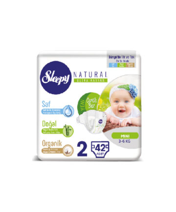 Sleepy Natural 2, Couches Mini 3-6kg/42pcs