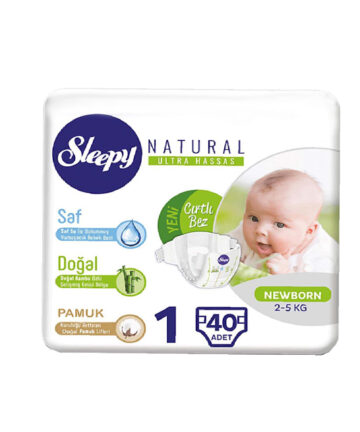 Sleepy Natural 1, Couches Newborn 2-5kg/40pcs