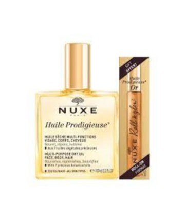 Nuxe Huile Prodigeuse 100ml+Roll on Or 8ml pack