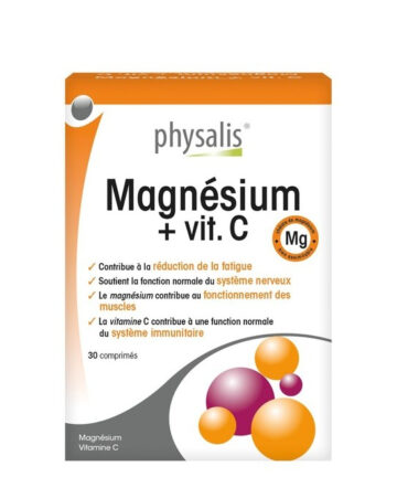 Physalis Magnesium + Vit C 30 Comprimès