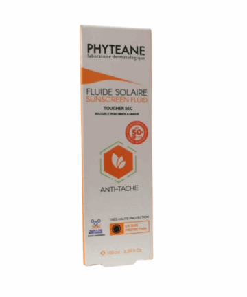Phyteane Fluide Solaire Toucher Sec invisible Peaux mixtes a grasses spf50+ 50ml