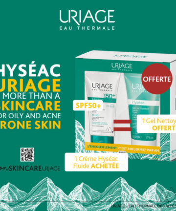 URIAGE Hyseac Fluide Spf50+ = Hyseac Gel Nettoyant OFFERT