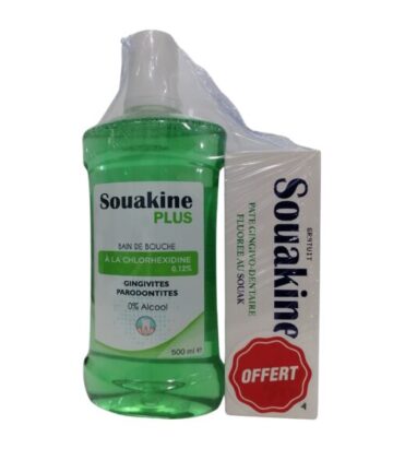 Souakine Bain de bouche plus 500ml+Souakine Pate 50ml PACK