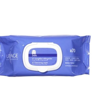 Uriage Bébé – 1ères lingettes nettoyantes *70