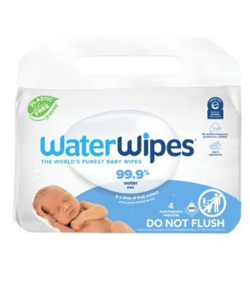 WATERWIPES LINGETTES BABY 4×60 BIO