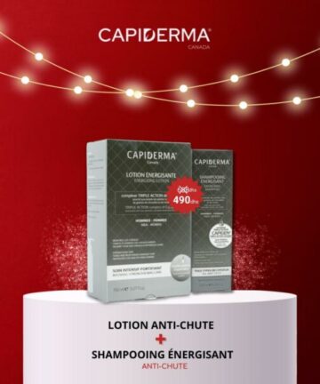 Capiderma – Lotion soin intensif anti-chute – 150 ml = Shampooing  Anti-chute 200ml Offert