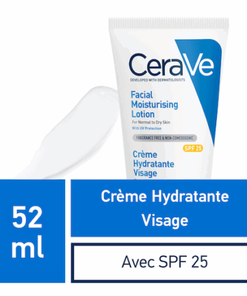 CeraVe Crème Hydratante Visage SPF25 Peau Normale à Sèche | 52ml