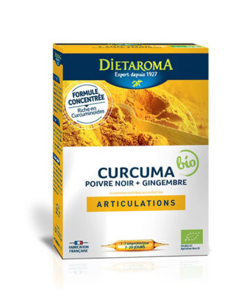 Dietaroma Curcuma +Gingembre 20 Ampoules*10ml