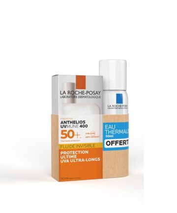 La Roche-Posay ANTHELIOS UVMUNE 400 Crème Solaire Fluide Invisible = Eau Thermale 50ml Offerte