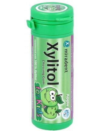 MIRADENT XYLITOL CHEWING GUM APPLE KIDS B30
