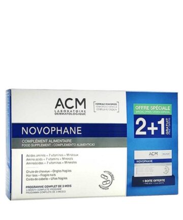 Acm Novophane Ongles et cheveux – 60 capsules 2+1