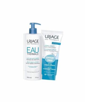 Uriage Eau thermale Crème lavante 500ml +Lait Veloute 200ml OFFERT