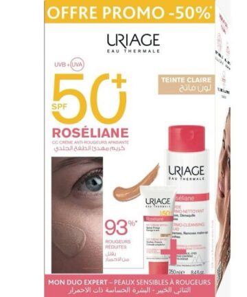 Uriage Roseliane CC Creme Teinte Claire spf50+ 40 ml + Dermo Neetoyant 250ml -50%