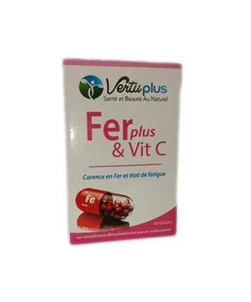VERTUPLUS FERplus & vit C 30 GELULES