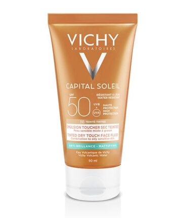 Vichy Capital Soleil BB Émulsion Toucher Sec Teintée SPF50 Peau Sensible Mixte à Grasse | 50ml