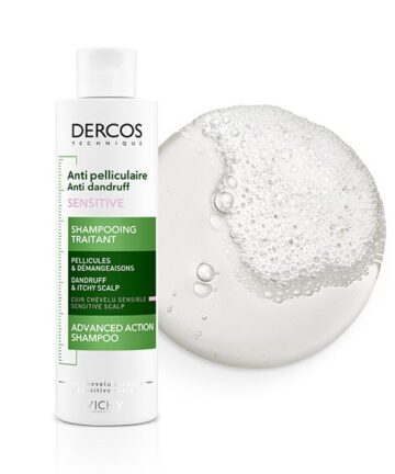 Vichy Dercos Shampoing Traitant Anti-Pelliculaire Sensitive Cuir Chevelu Sensible | 200ml