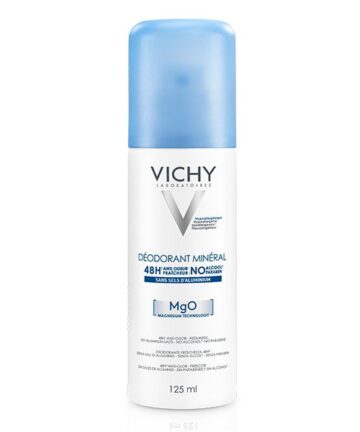 Vichy Dermo-Tolérance Déodorant Minéral 48H Aérosol Sans Sels d’Aluminium Peau Sensible et Réactive | 125ml