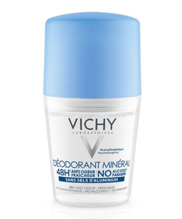 Vichy Dermo-Tolérance Déodorant Minéral 48H Bille Sans Sels d’Aluminium Peau Sensible et Réactive | 50ml